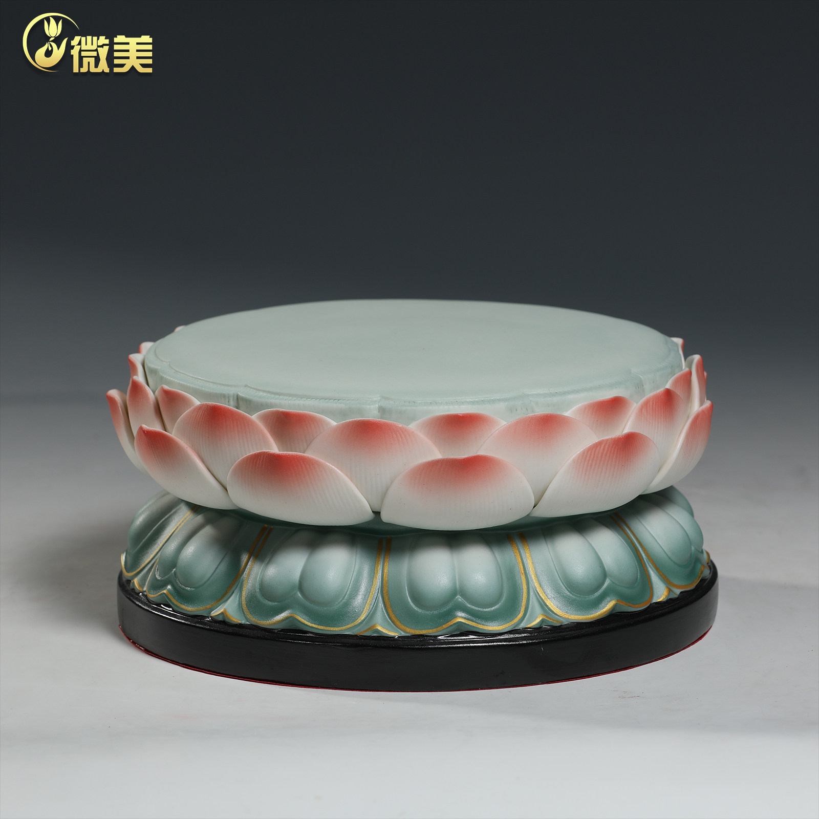 微美陶瓷佛像垫高底座莲花座