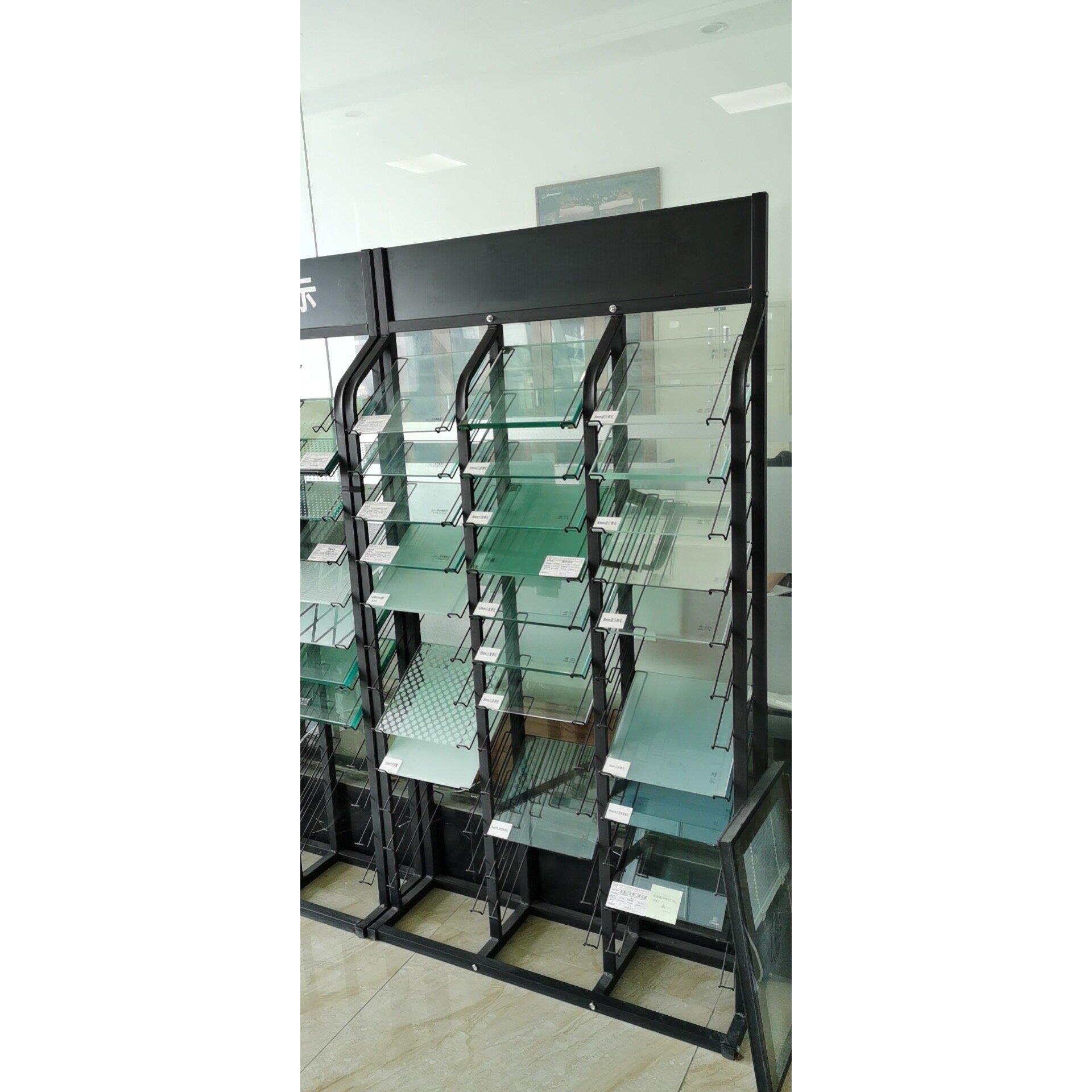 瓷砖玻璃石材样品展示架立式 大理石展示柜色板卡架子铝扣板展架