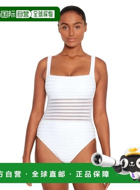 自营Women's Lauren Ralph Lauren Ottoman One Piece White Mesh