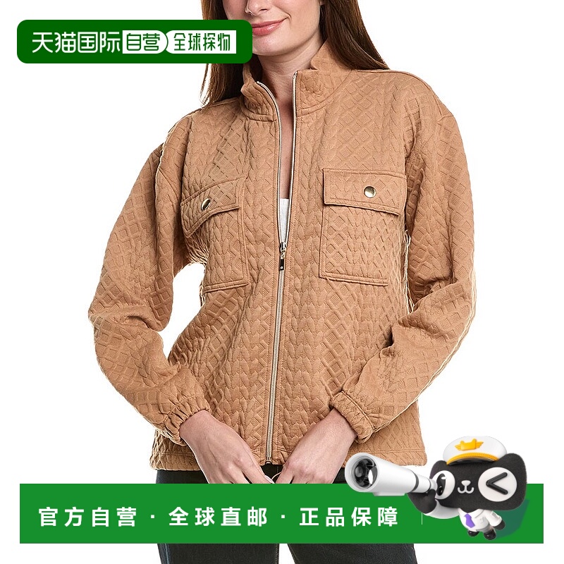 自营Nanette Nanette Lepore开襟羊毛衫-棕褐色 美国奥莱直发