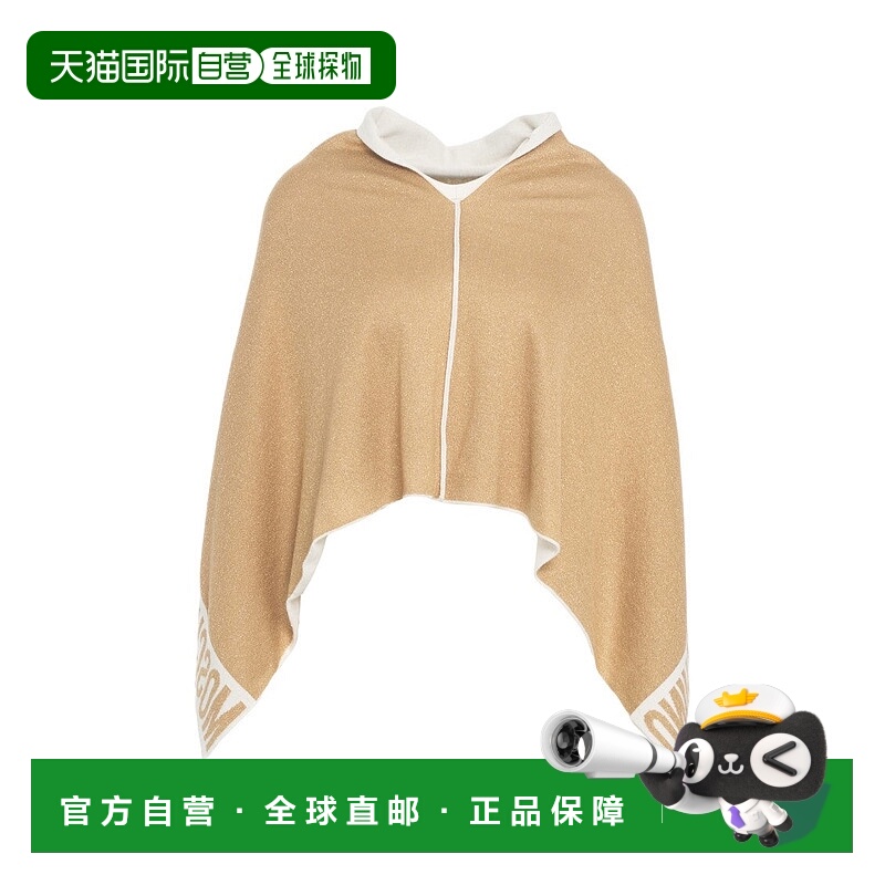 自营moschino针织斗篷，大合身-棕色 美国奥莱直发