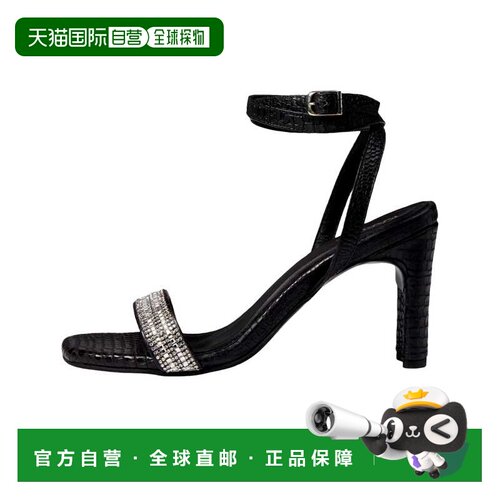 自营KAANAS Shania钻石跟踝带黑色H00153R-001女式-黑色 美国奥莱