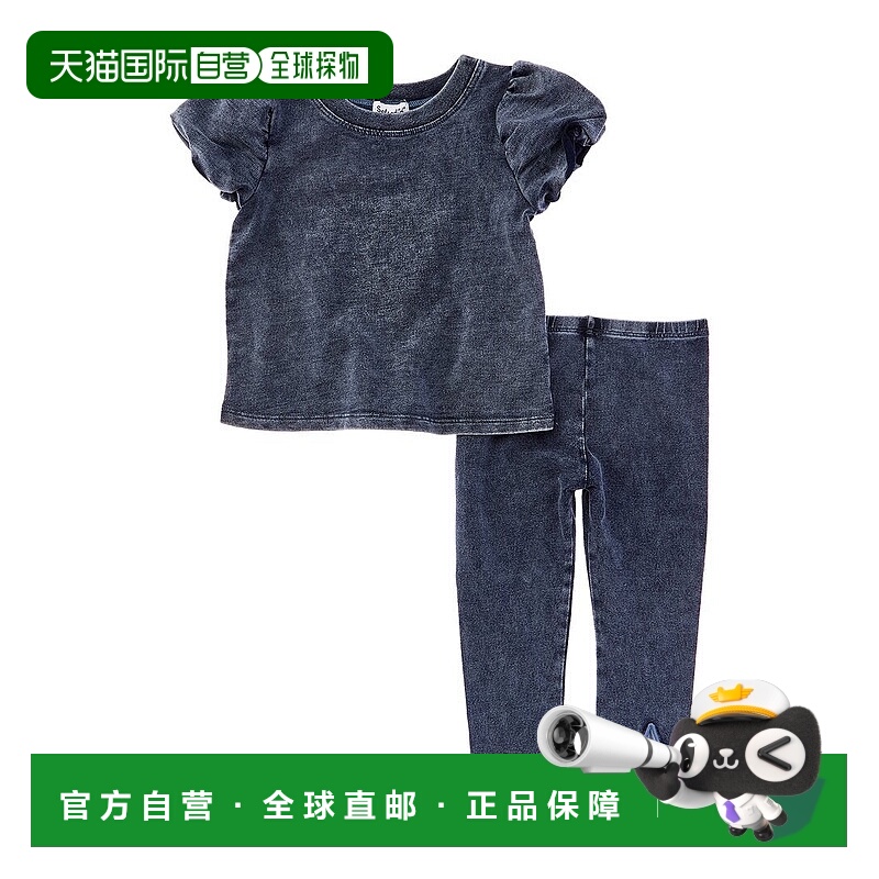 自营Splendid 2pc Shining Star Top & Legging Set - navy 美国