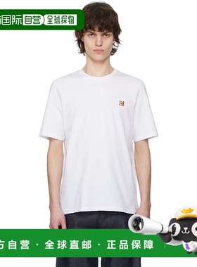 1h可退 香港直邮潮奢 MAISON KITSUNE 男士 白色 Fox Head Patch