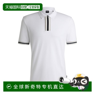 polo bossInterlock tipping 自营 contrast shirt cotton with