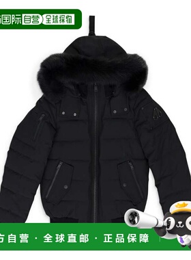 自营moose knucklesBlack / Black Ladriere Shearling Trim Bomb