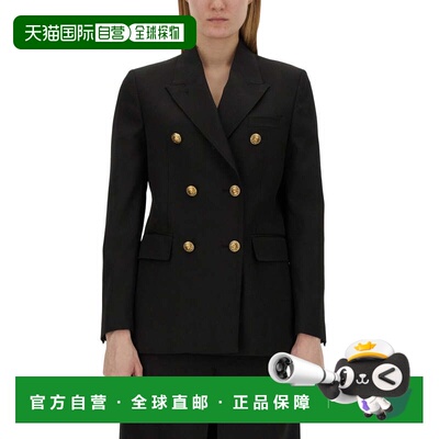 自营golden gooseBlack Tailored Double-Breasted Virgin Wool B