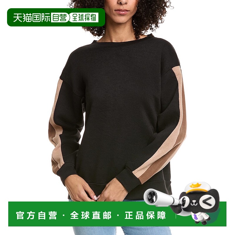 自营Vintage Havana Colorblocked Pullover - black 美国奥莱直