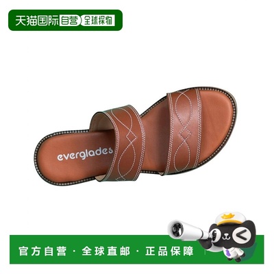 自营evergladesWomen's Double Strap Western Boot Stitch Slide