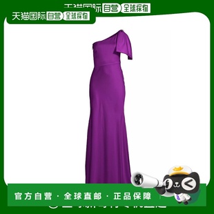 Babi Sachin Aubrey 单肩绸缎礼服 连衣 1h可退 女装 美国直邮