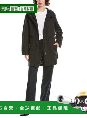 自营 Sam Edelman连帽Anorak-黑色外套 美国直发奥莱