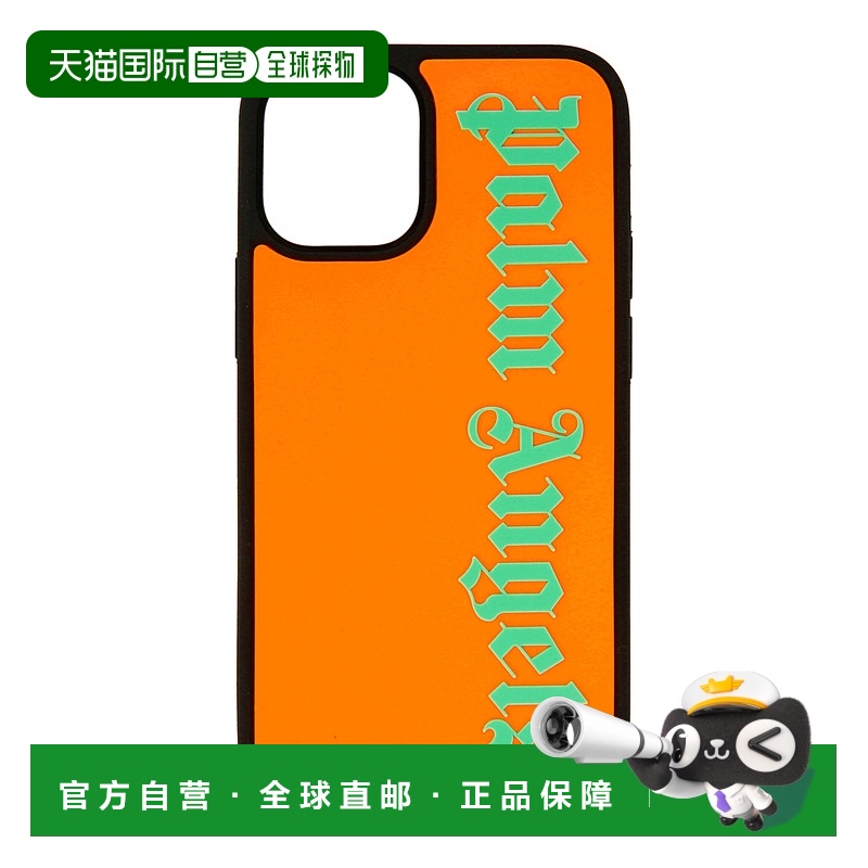 自营 palm angels经典徽标 iPhone 12 迷你手机壳 - 橙色荧光白