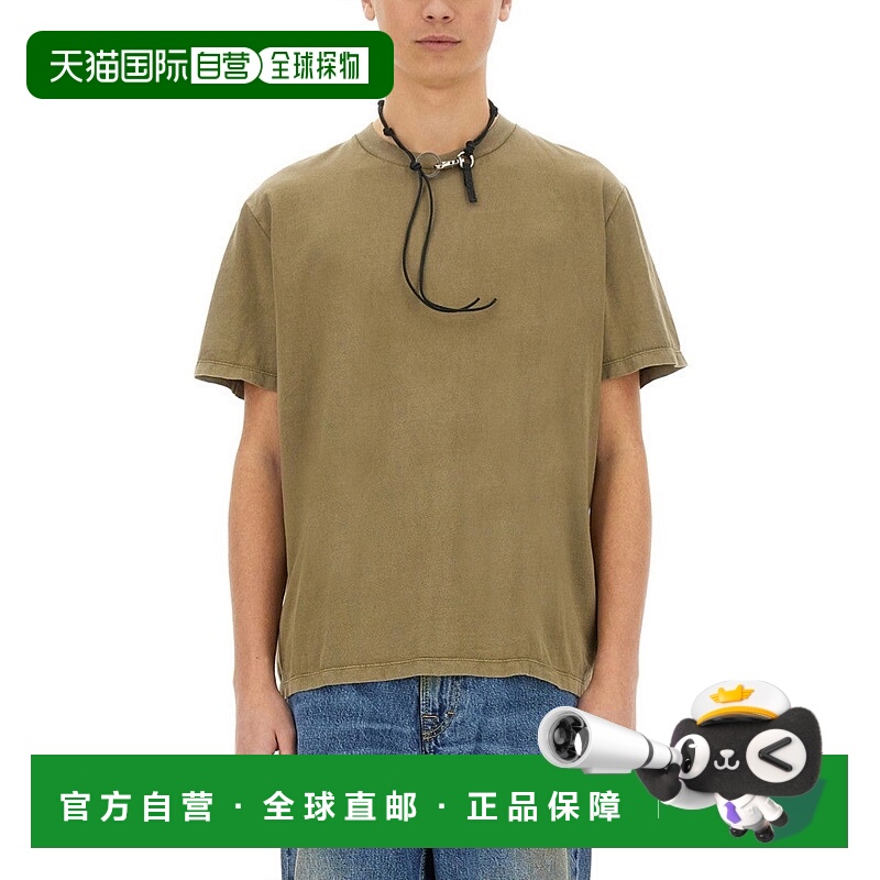 自营our legacyBoxy-Fit T-Shirt In Muted Olive With Vintage F