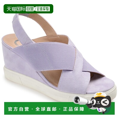 Journee Collection 女式 Ronnie 坡跟凉鞋 - 紫色 【美国奥莱】