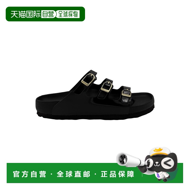自营birkenstockFlorida Slide – Polished Leather - black 美