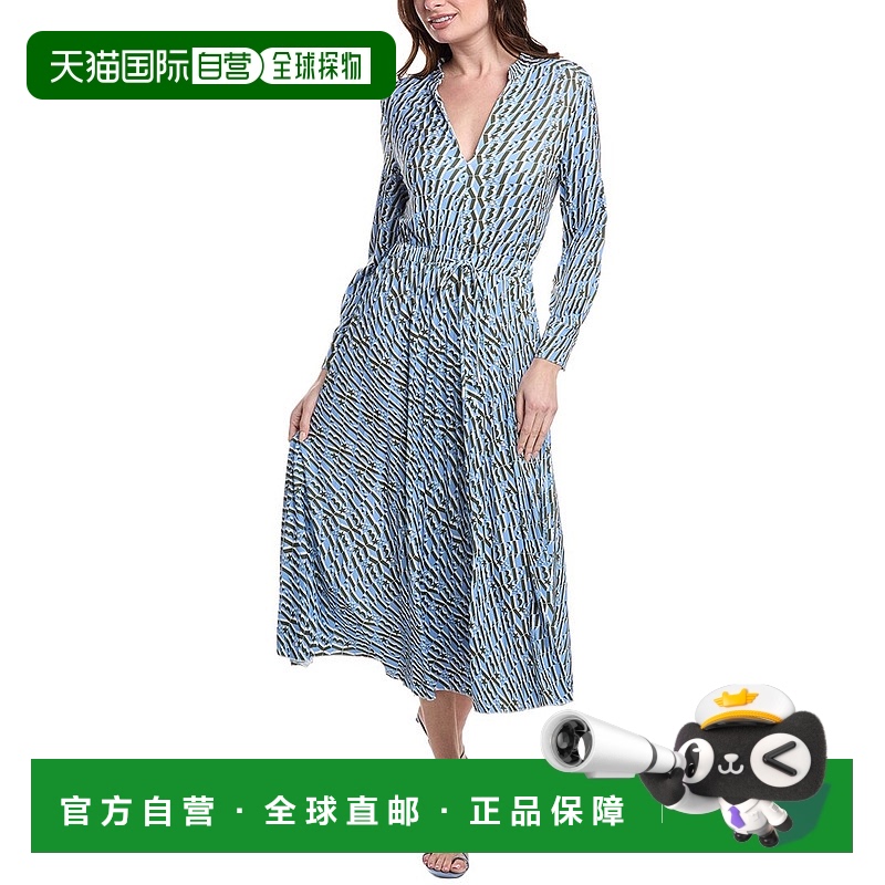 自营Marella Silvano Midi连衣裙-蓝色 【美国奥莱】直发