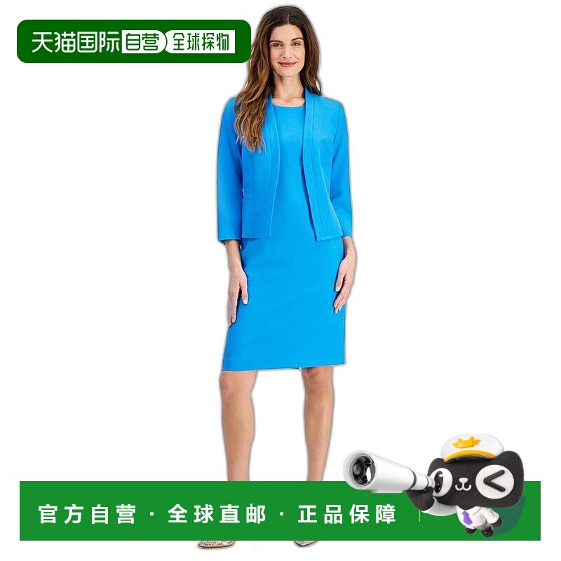 【美国直邮】le suit 女士 外套夹克套装长袖开衫爆款女款女装