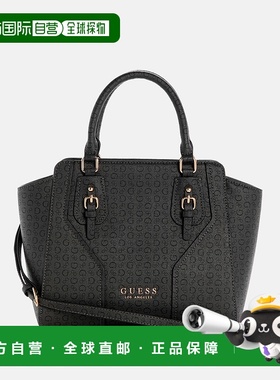 自营guessGemma Logo Satchel - coal multi 美国奥莱直发托特包