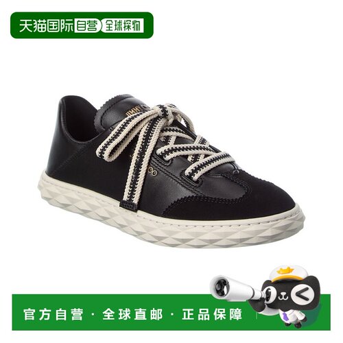 自营Jimmy Choo Diamond Light Flex/F Leather Sneaker - black