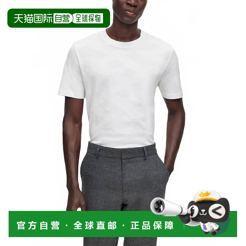 自营hugo bossTiburt 355 Cotton T-Shirt In White - white 美国