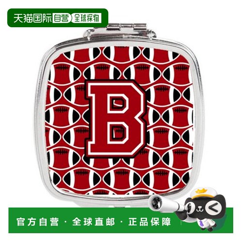自营Carolines Treasures CJ1073-BSCM 字母 B 足球红,正品