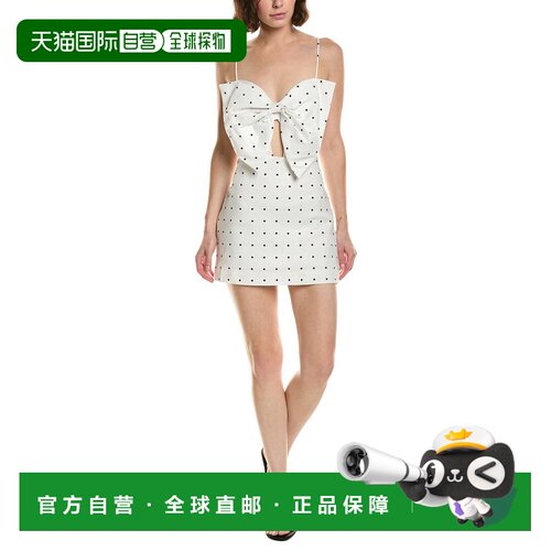自营Bardot Vieda Bow Linen Mini Dress - white 美国奥莱直发