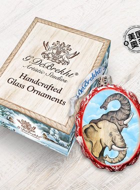 Designocracy 大象纪念品玻璃装饰品 - 多色 【美国奥莱】直发