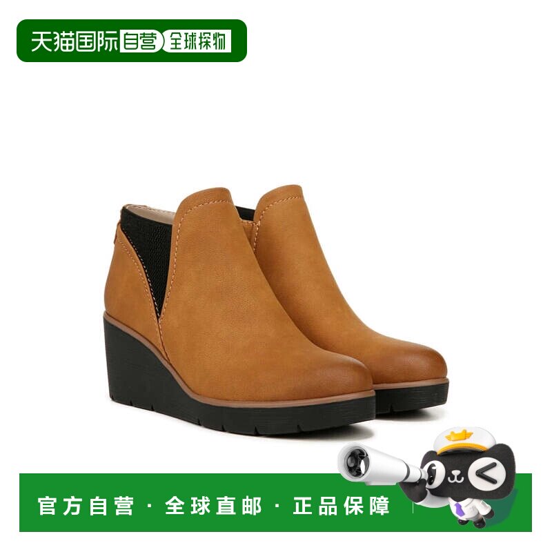 自营Soul Naturalizer肯定靴子女士棕色坡跟脚踝短靴HTAT1791-棕图片