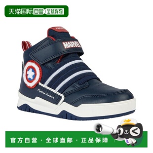自营Geox Perth Captain America High Top Sneaker - blue 美国