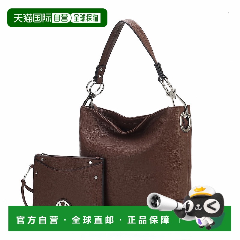 自营 mia k collectionViviana Women's 2Pcs Hobo Bag with Wris