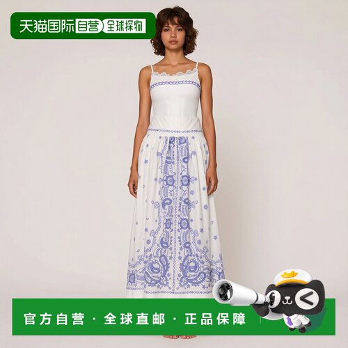 香港直邮Self-Portrait A字裙 半身裙AC26-008MSK-W_WHITE