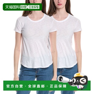 white 自营James 美国奥莱直发 Shirt Crew Perse 2pk