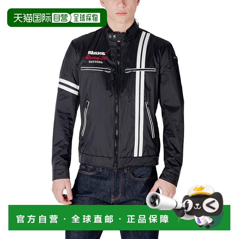 自营Blauer聚酰胺夹克和男士外套-黑色 美国奥莱直发