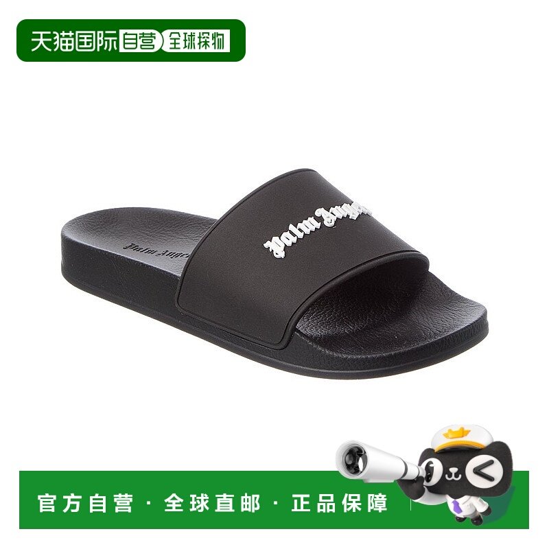 自营Palm Angels New Logo Pool Slide - black 美国奥莱直发