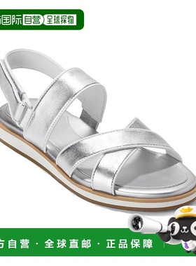 自营 Cole Haan Mirabelle Leather Sandal - metallic 美国奥莱