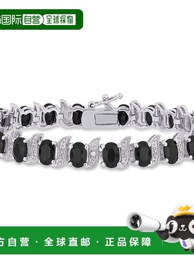 美国直邮Julianna B朱莉安娜女士手镯黑色钻石拼接时尚简约休闲