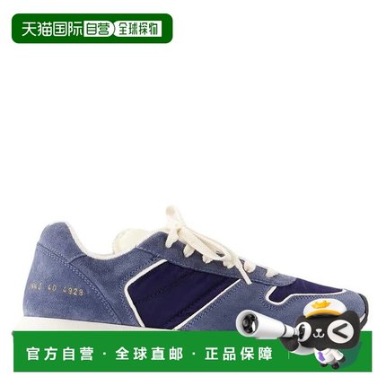 自营 common projects常见项目绒面低帮运动鞋-海军蓝 美国奥莱直