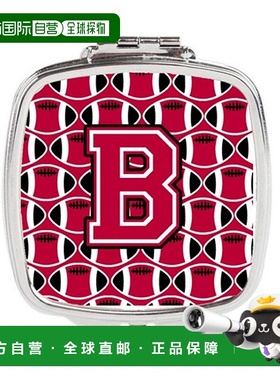 自营 Carolines Treasures CJ1079-BSCM 字母 B 足球深红色正品