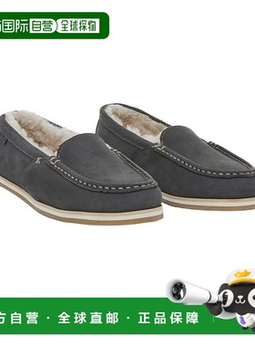 自营Hari Mari Sofia灰色皮革拖鞋 美国奥莱直发