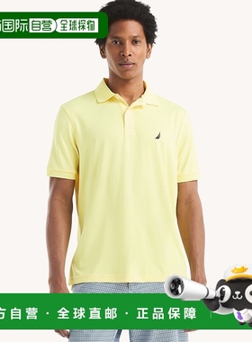 自营 Nautica Navtech经典合身性能马球衫-阳光 美国奥莱直发