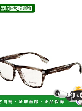 自营Burberry Men's 53 mm Green Opticals - striped green 美国