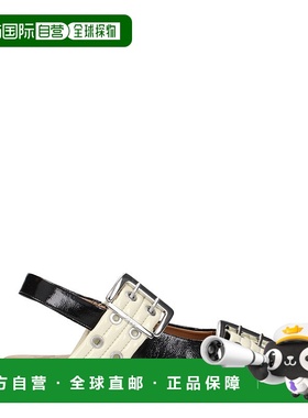 自营Ganni Polyethylene Flat Women's Sandals - black 美国奥莱