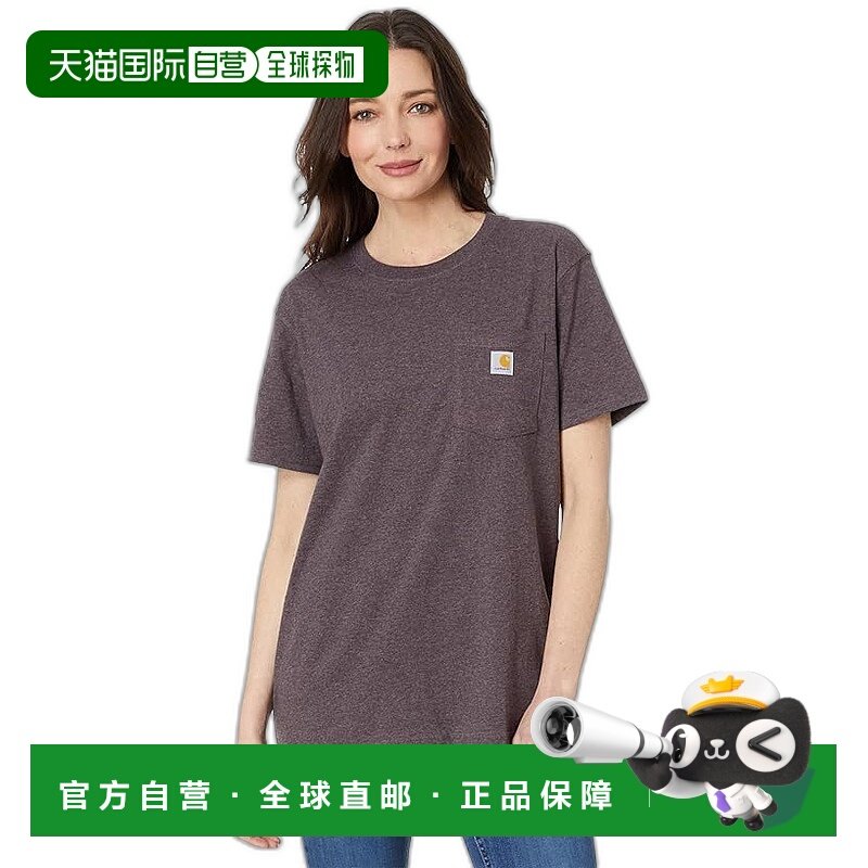 香港直邮潮奢 Carhartt 卡哈特 女士 WK87 工装口袋短袖T恤,运动服/休闲服装,运动T恤,淘宝优惠券,粉丝福利购,淘宝优惠卷