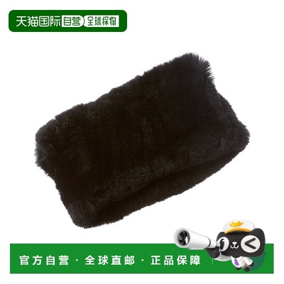 自营La Fiorentina Plush Headband - black 美国奥莱直发正品