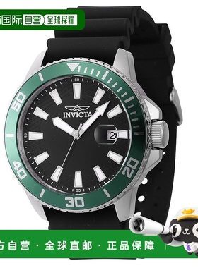 自营 Invicta 男式 45 毫米石英表 - 黑色 美国奥莱直发