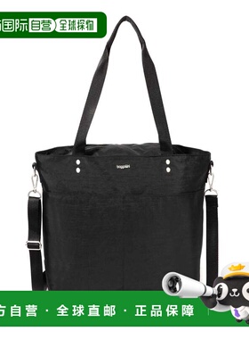 自营baggallini Women's Carryall Laptop Tote Crossbody Bag -