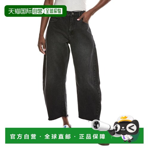 自营FRAME Denim The Bubble Limitless Crop Jean - black 美国