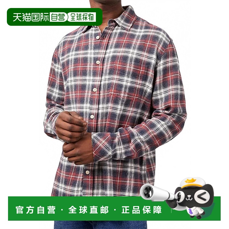 自营railsLennox Plaid Button Shirt In Red Shadow - red shado
