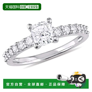 自营 Mimi & Max 1ct TW Cushion Diamond Engagement Ring 14k W