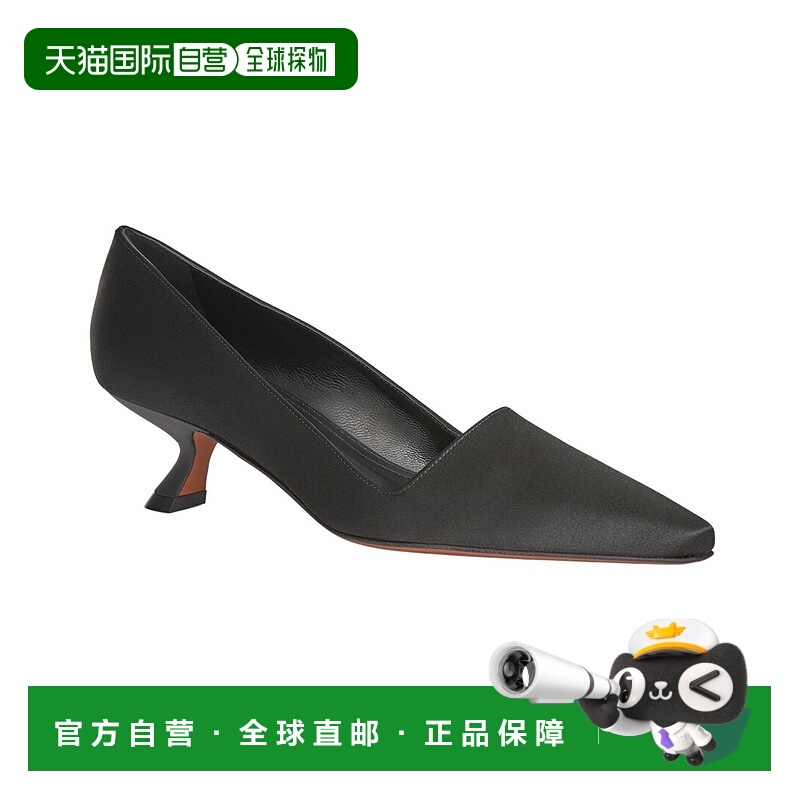 自营Lafayette 148 New York Scarlet 55mm Satin Pump - black